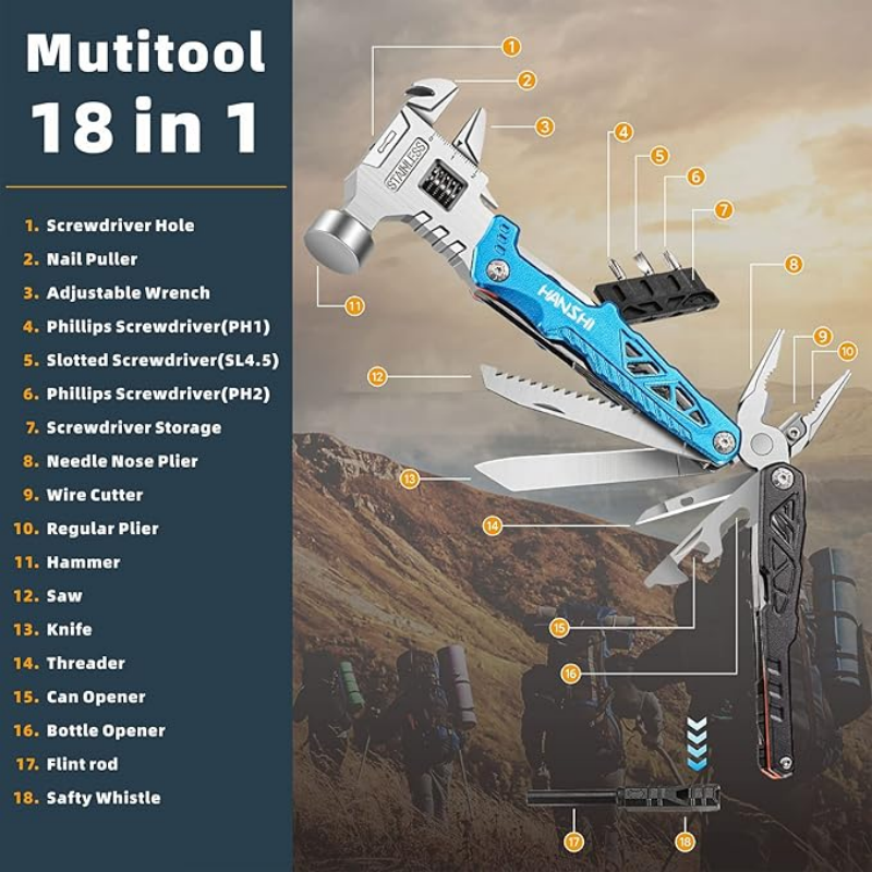 GripMate™ Verstellbarer Outdoor Multi-Schlüssel