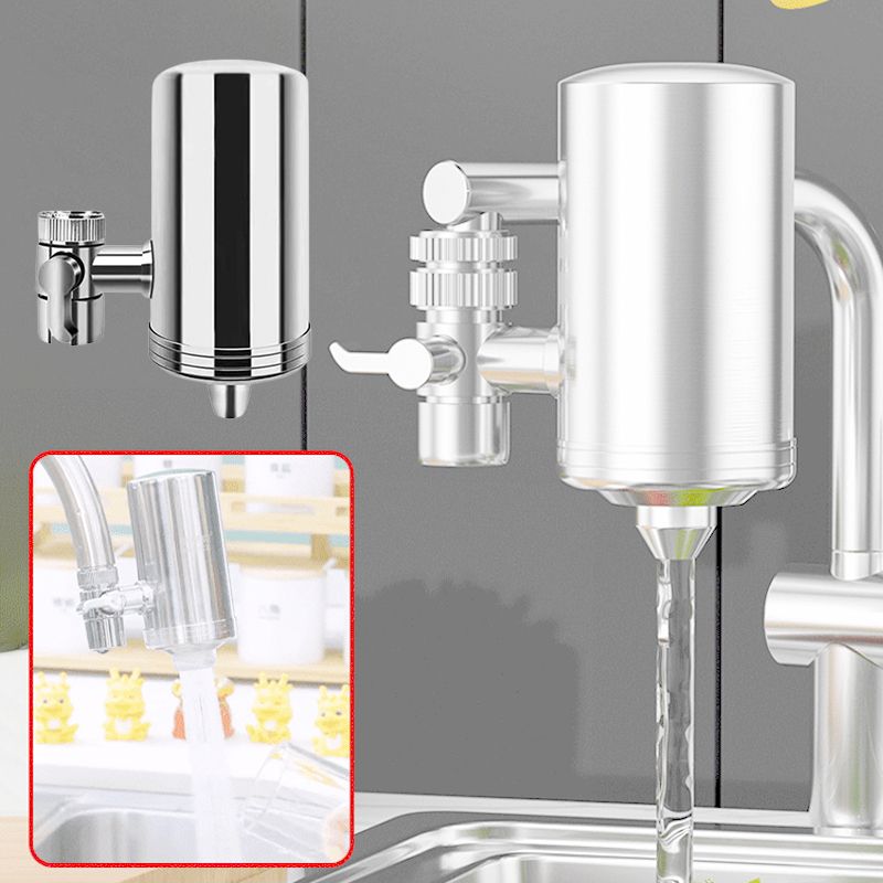 HydraClean™ Edelstahl-Wasserhahnreiniger | mit 5 Filtern | 50% RABATT