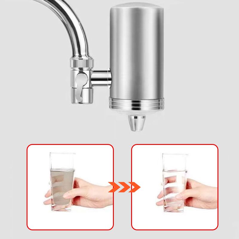 HydraClean™ Edelstahl-Wasserhahnreiniger | mit 5 Filtern | 50% RABATT
