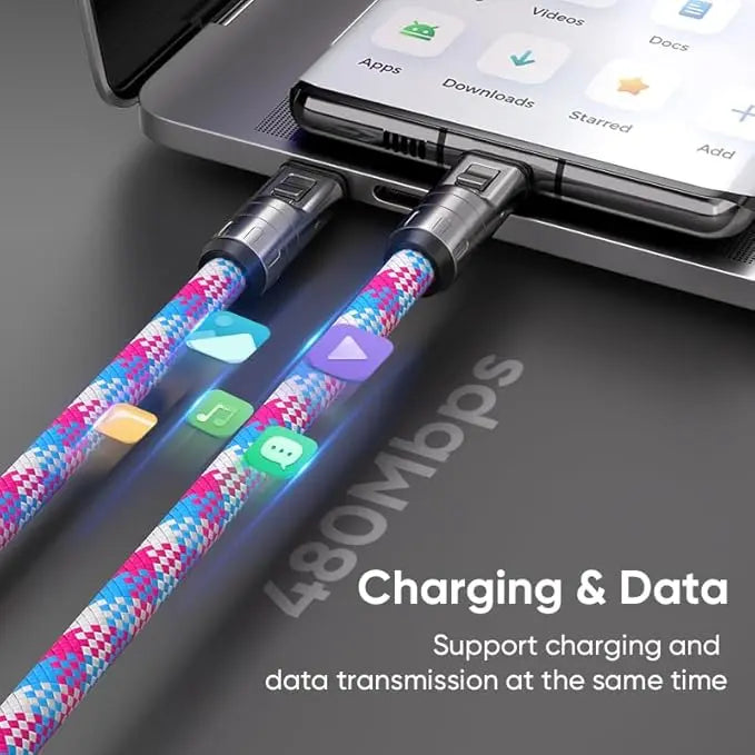 ChargeLanyard – 2-in-1 Schnelllade- & Datenkabel | 1+1 GRATIS