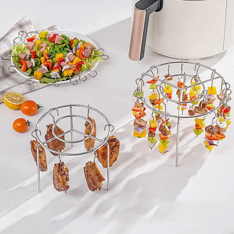 AirMaxRack – Edelstahl-Luftfritteusen-Rost 316L | 1+2 GRATIS
