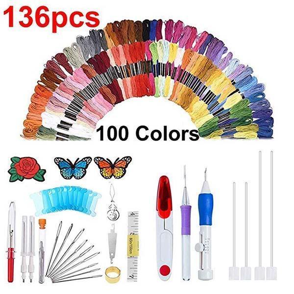 StitchJoy™ – 200-Farben Regenbogen-Stick- & Nähset | 50% Rabatt