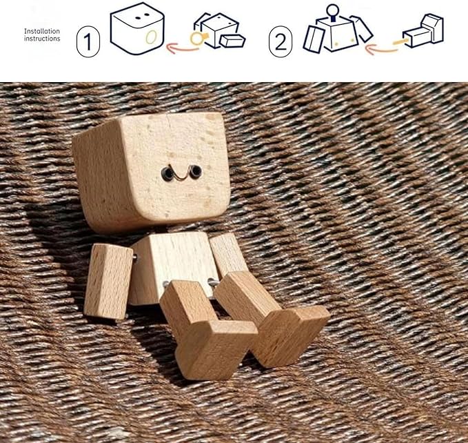 WoodieCharm™ – Handgefertigte schwingende Holzfigur | 50% Rabatt