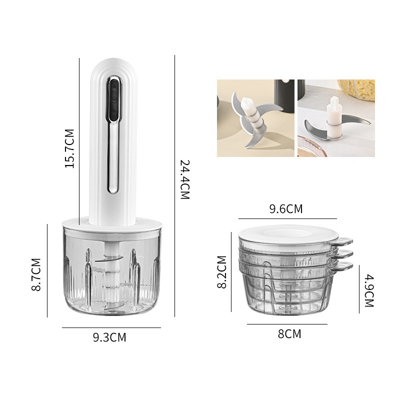 KitchenPro – Kabelloser Elektrischer Fleischwolf für Zuhause