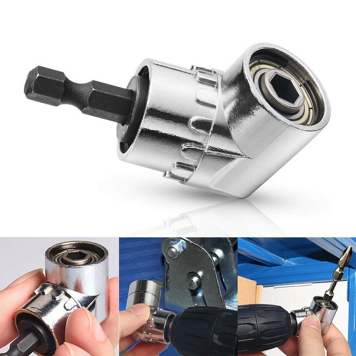 PowerExtend – 105° Winkel-Bohrer- und Schraubendreher-Verlängerung | 1+1 GRATIS