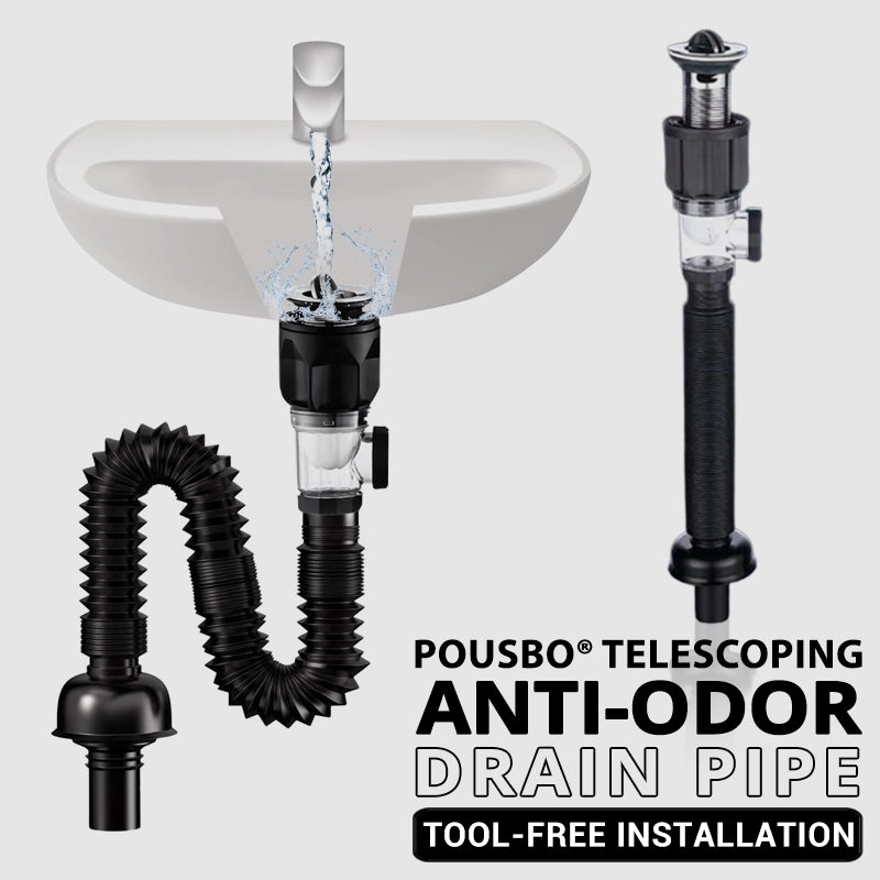 DrainPro – Teleskop Geruchsverschluss Rohr | 1+1 GRATIS