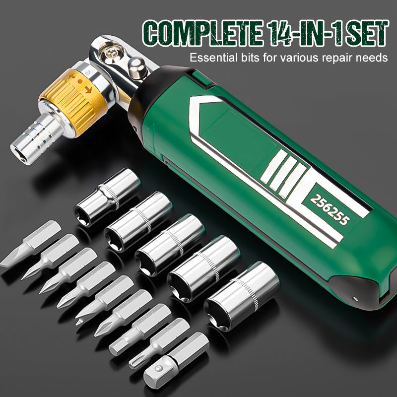 MultiScrew – 14-in-1 Schraubendreher mit verstellbarer Ratsche