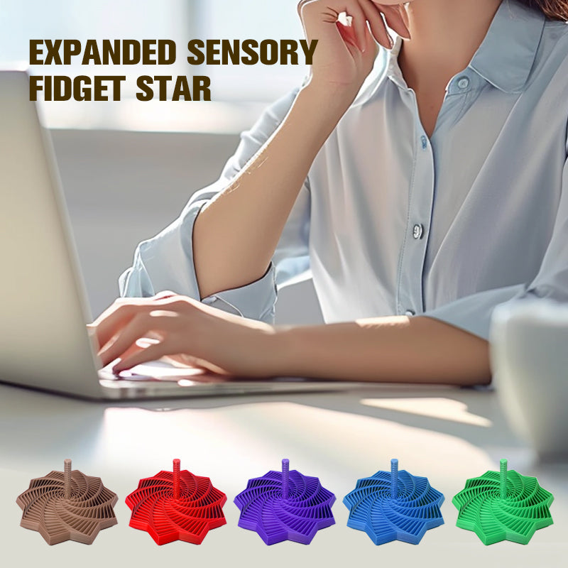 SensoriPlay – Erweiterbarer Sensorik-Fidget-Stern | 1+1 GRATIS