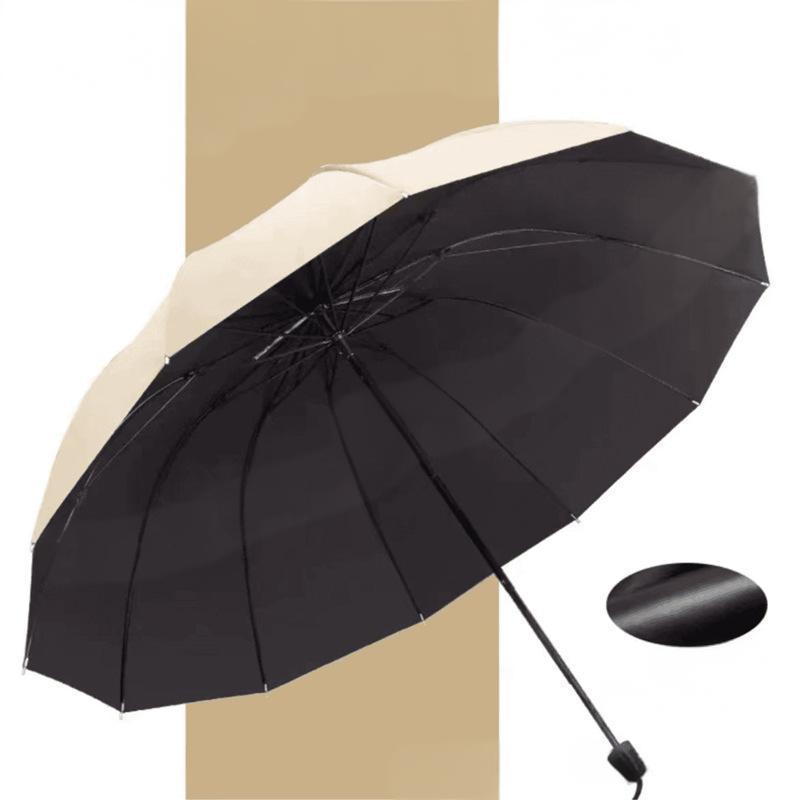 StormShield – 12-Rippen Faltbarer Winddichter Regenschirm