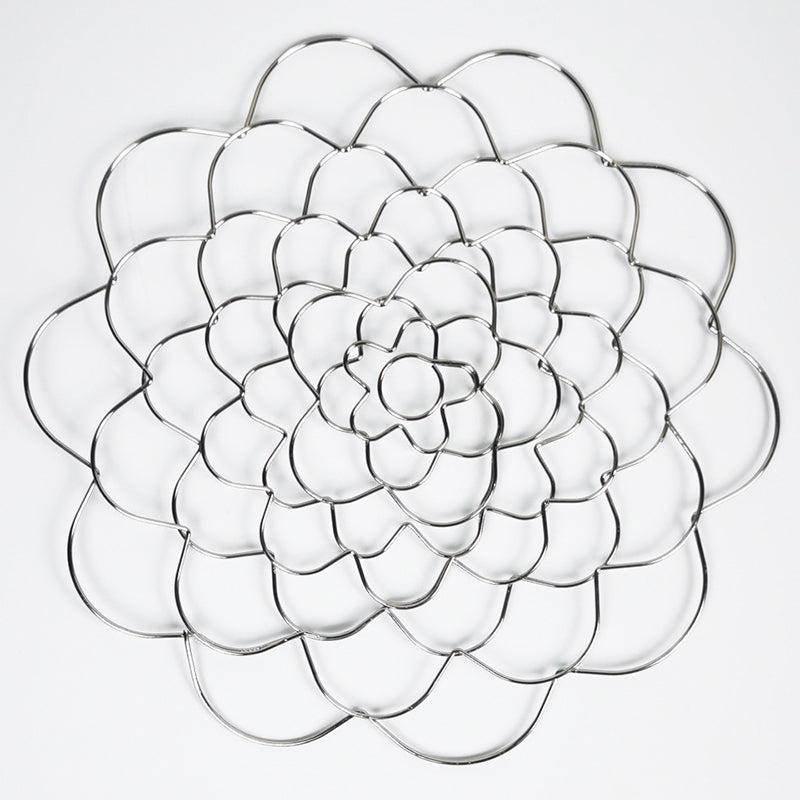 FloraCraft – Edelstahl Blumensteckhilfe mit Blütengitter