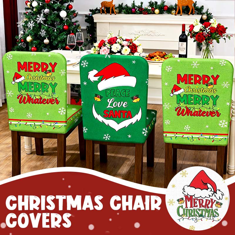 FestivaHome – 6er-Set Weihnachtsstuhlüberzüge