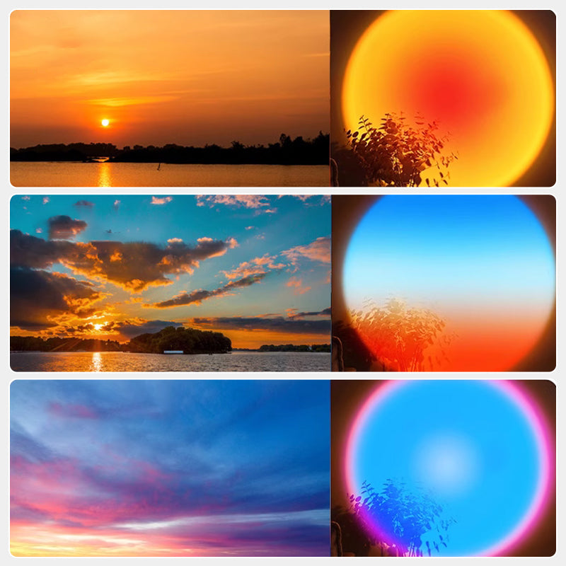 SunAura – LED-Sunset-Projektionslampe
