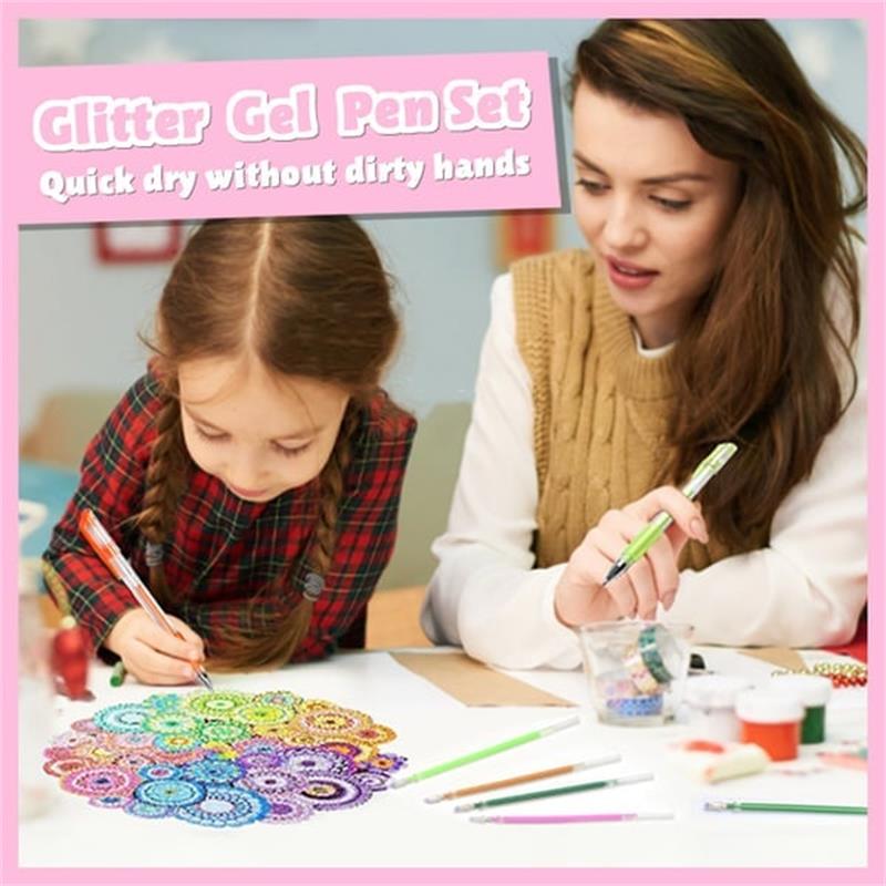 GleamArt - Glitzer-Gelstift-Set | 18 Stück