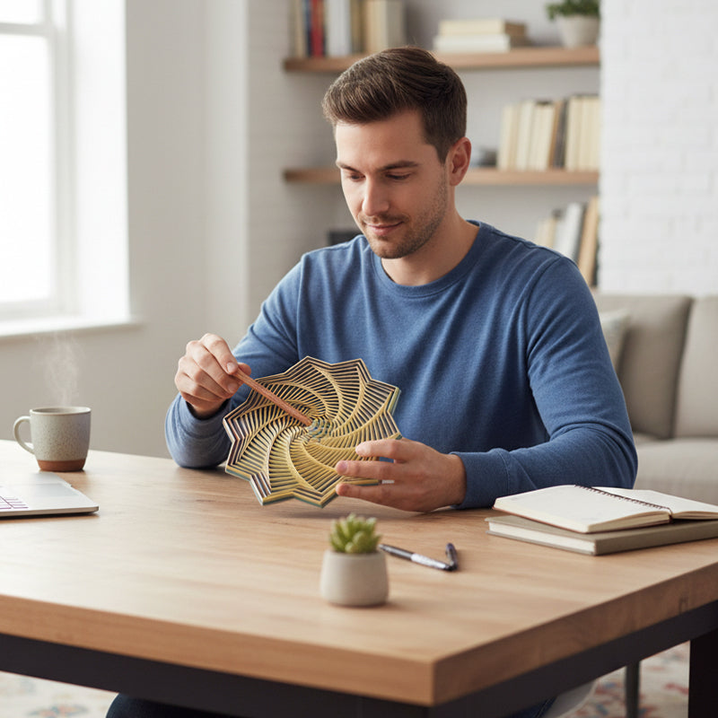 LumiSpire - Geometrischer Helix-Turm | 1+2 GRATIS