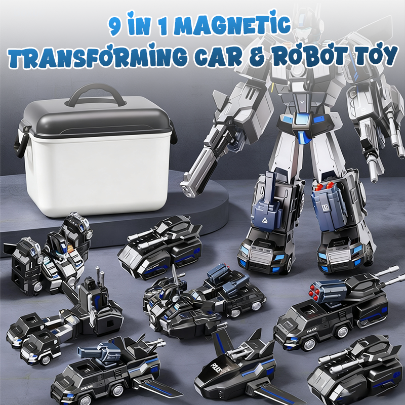 MagnaBot – 9-in-1 Auto- und Roboter-Spielset