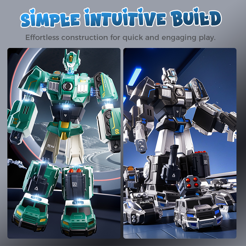 MagnaBot – 9-in-1 Auto- und Roboter-Spielset