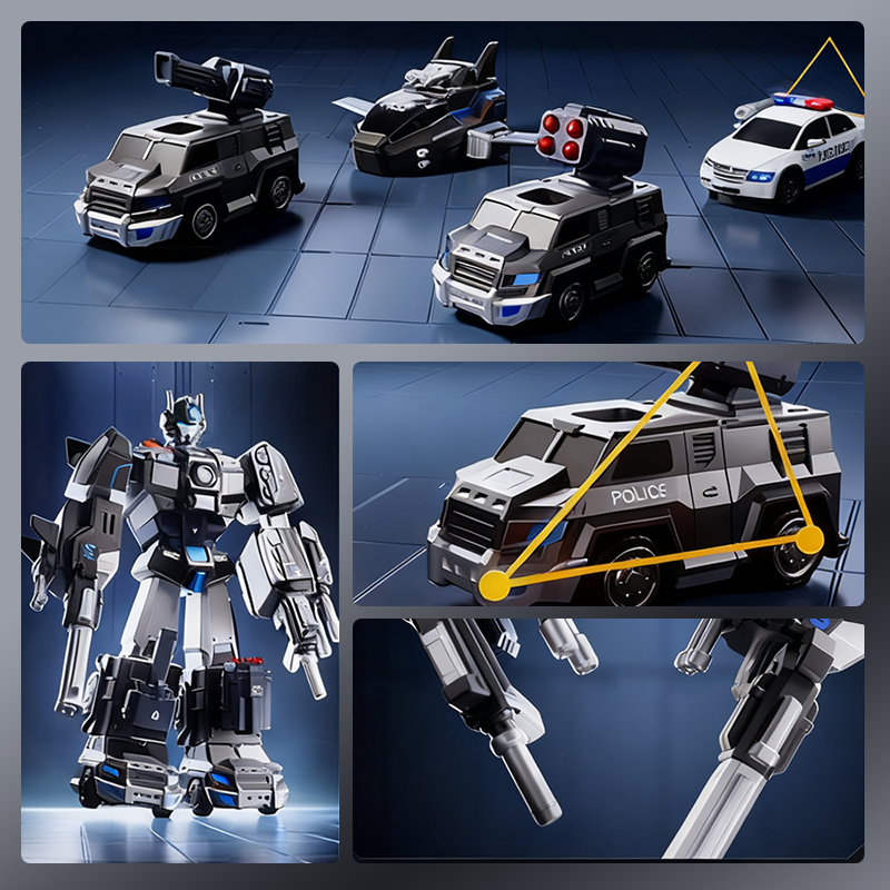 MagnaBot – 9-in-1 Auto- und Roboter-Spielset