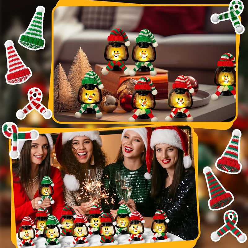 FrostyLights – Mini Schneemann-Laternen | 1+1 GRATIS