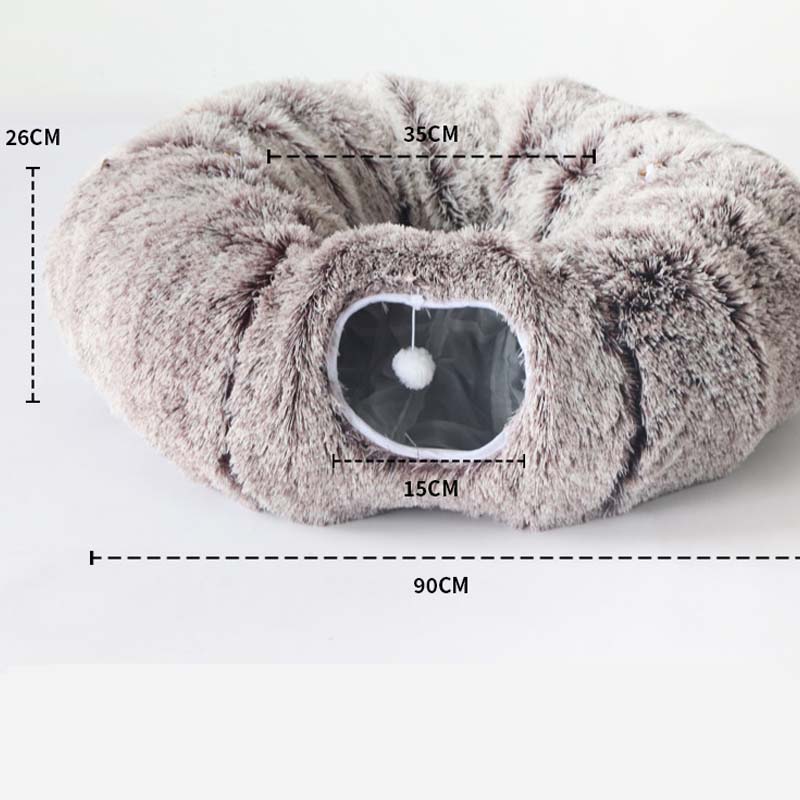 PurrLuxe – Faltbares Katzen-Tunnelbett | 50% RABATT