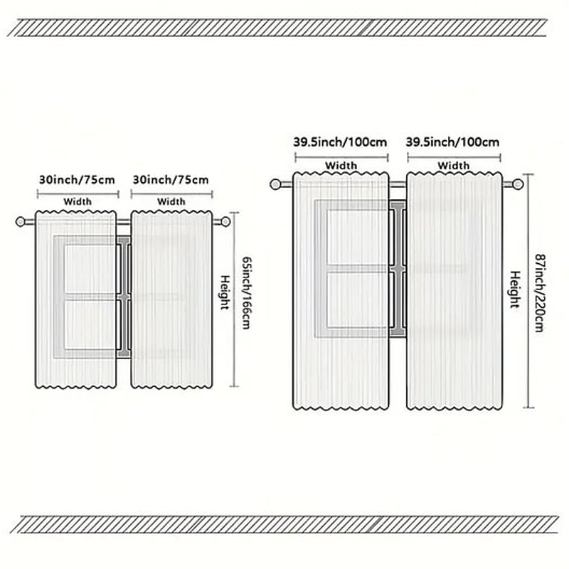 FestivaDrape – 2-teiliges Weihnachtsvorhang-Set | 50% RABATT