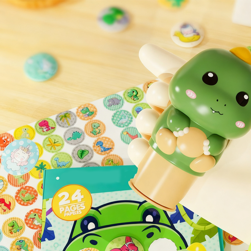 StampiKids – Kinder Cartoon Sticker & Stempel Spielzeug | 1+2 GRATIS