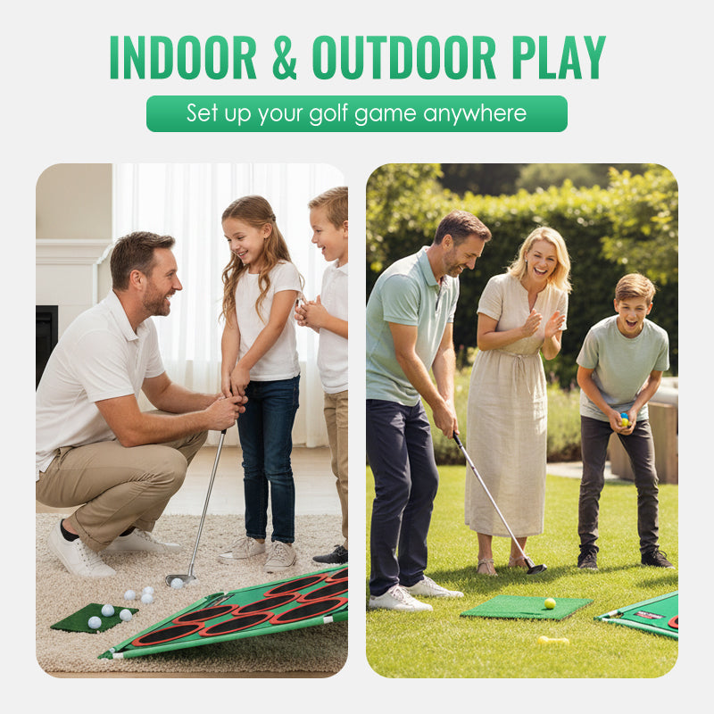 MiniGolf Pro – Tragbares Golf-Zielspiel für Kinder | 50% RABATT