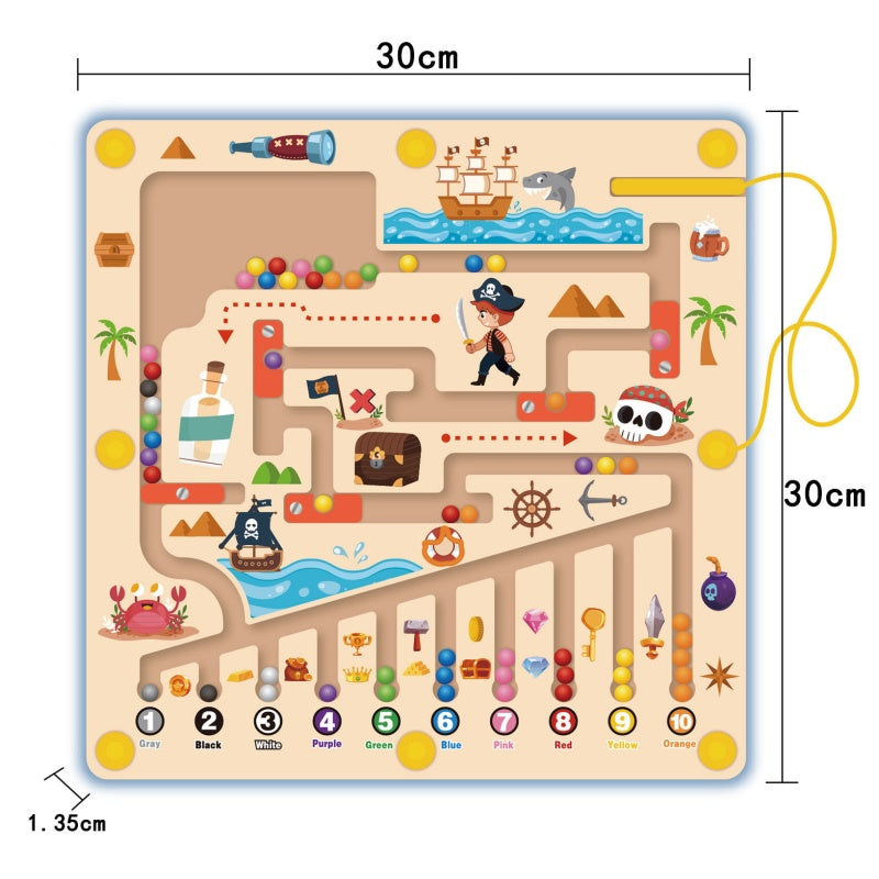 BeadMaze – Magnetisches Labyrinth mit Laufperlen | 50% RABATT