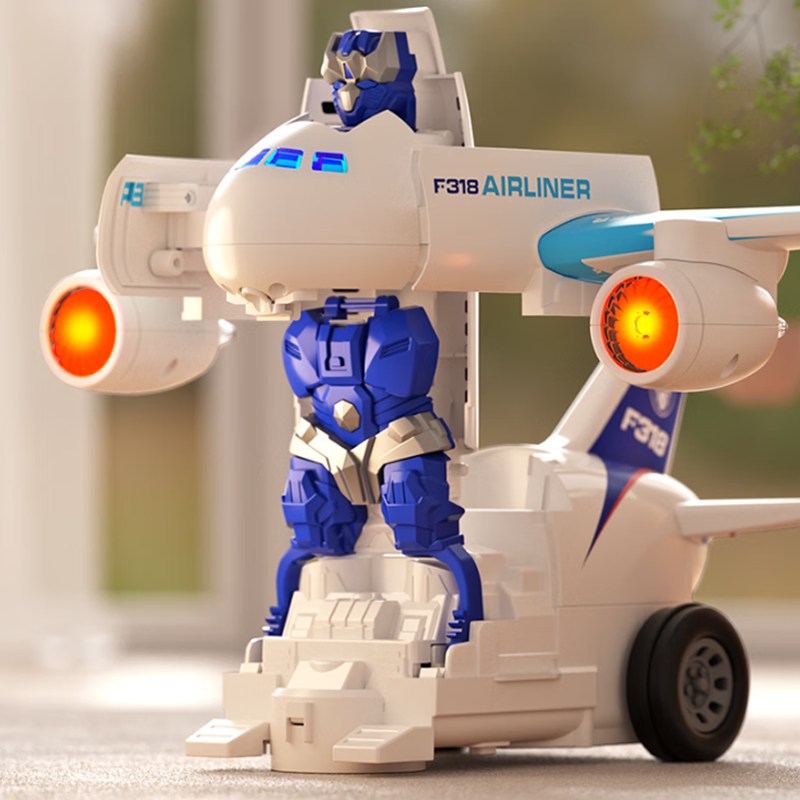 SkyBot – 2-in-1 Flugzeug-Roboter-Spielzeug