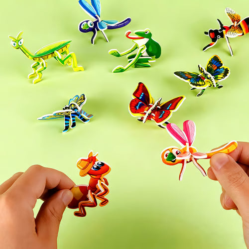 InsectMaster - DIY 3D Kreatives Insekten-Papierpuzzle