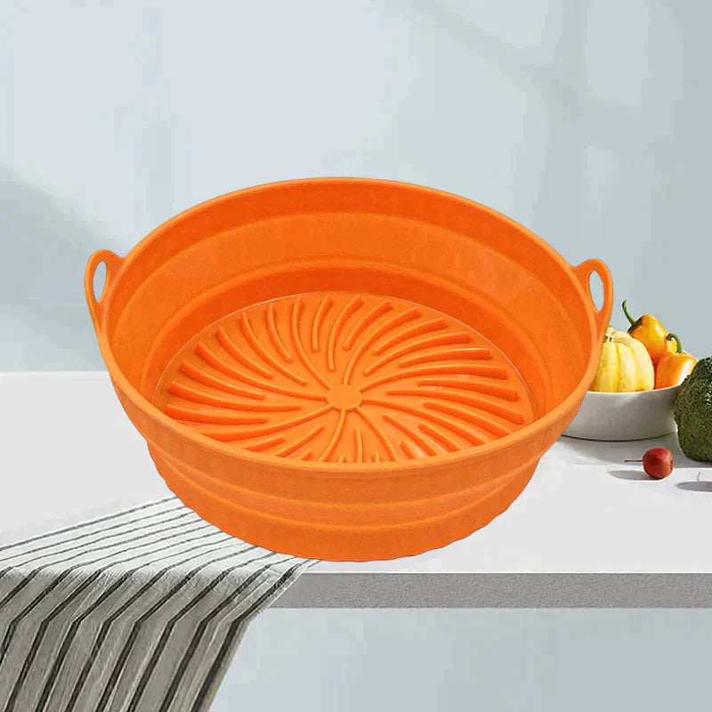 Slide&Fry™️ Zusammenklappbare AirFryer-Fritierform aus Silikon