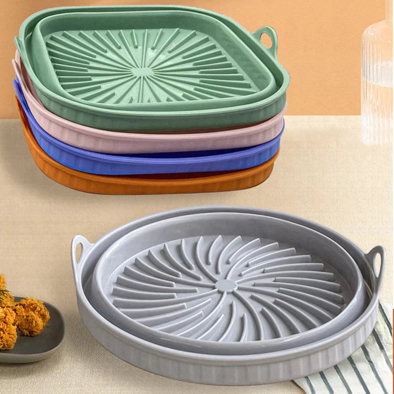Slide&Fry™️ Zusammenklappbare AirFryer-Fritierform aus Silikon